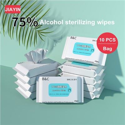 75% alkoholia Märkäpyyhkeet